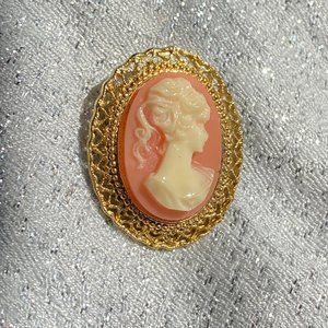 Vintage cameo brooch